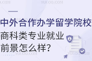 中外合作办学留学院校商科类专业就业前景怎么样？