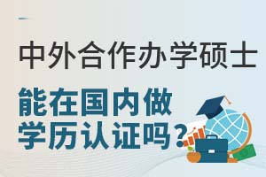 2023年中外合作办学硕士证书能在国内做学历认证吗?