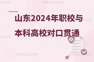 山东省2024年职业院校与本科高校对口贯通分段培养转段工作