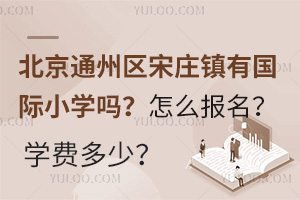 北京通州区宋庄镇有国际小学吗？怎么报名？学费多少？