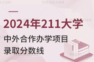 2024年211大学中外合作办学项目录取分数线一览表