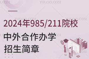 2024年985/211院校中外合作办学招生简章汇总