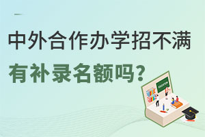 中外合作办学招不满有补录名额吗？