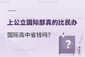 上公立国际部真的比民办国际高中省钱吗？请看公立国际部学生家长分享的费用清单