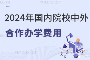 2024年国内院校中外合作办学费用汇总